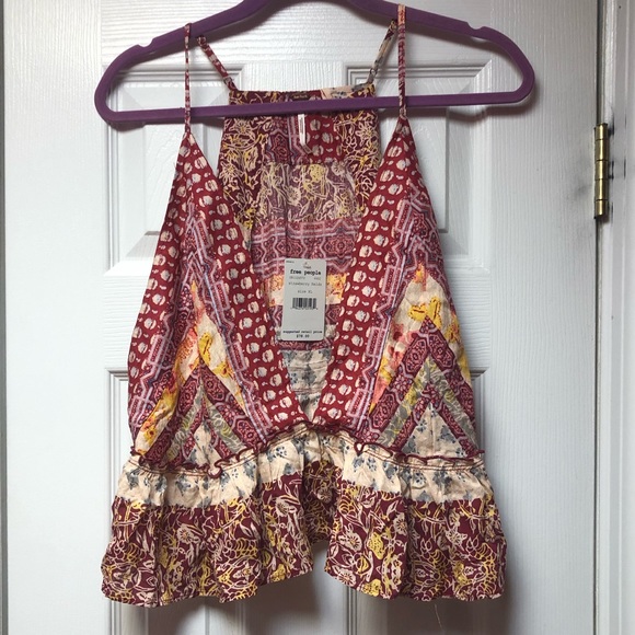 Free People Tops - ***NWT*** Free People Deep V Blouse